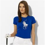 t-shirt 2014 femmes polo populaire autour cou mode pas cher bleu rfd